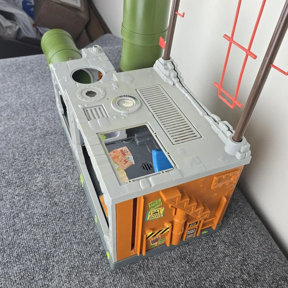 VTG 1989 TMNT Mutant Ninja Turtles Playmates Sewer Lair Playset Near Complete S